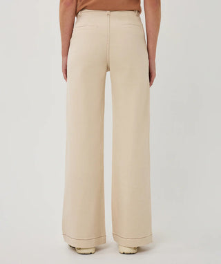 TWILL WIDE LEG TROUSER