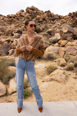 BY THE FIRESIDE FUR SWEATER