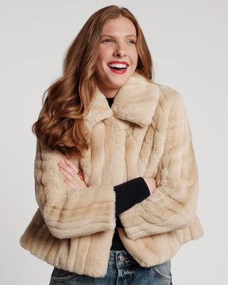 BABE JACKET FAUX FUR FAUX FUR NATURAL