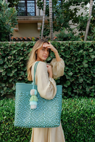 SCONSET SAGE CITRON TOTE - LARGE