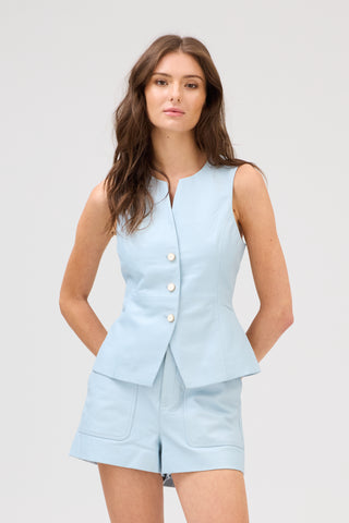 ELIJAH LEATHER SHORTS