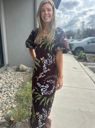 ALLIE MIDI BLACK DRESS