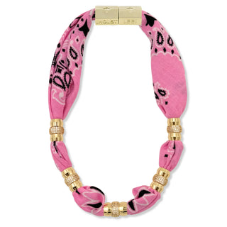 PINK WARM WEATHER BANDANA NECKLACE