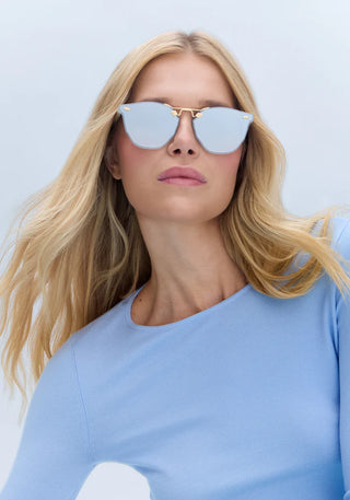 BEAU NYLON POWDER BLUE 18K MIRRORED