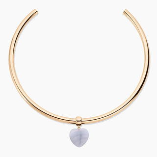 GEMMA BLUE LACE HEART BAIL CHARM