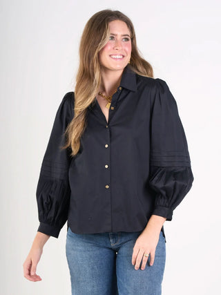OXFORD - BLACK COTTON POPLIN