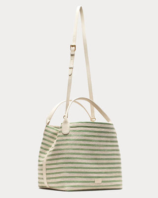 SWEET PEA RAFFIA STRIPE HANDBAG