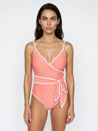 JAN V NECK WRAP ONE PIECE