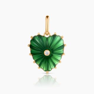 MALENE GREEN JADE CLIP CHARM