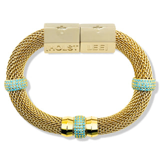 LUXE CLASSIC MESH BRACELET - TURQUOISE