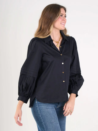 OXFORD - BLACK COTTON POPLIN