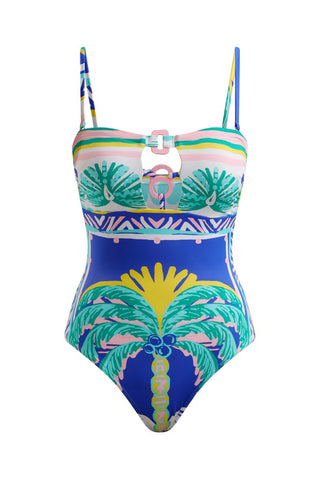 TRIM BANDEAU SWIMSUIT