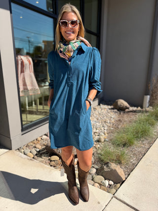 PLACKET COLLAR DRESS