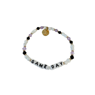GAME DAY BRACELET - BLACK/PURPLE