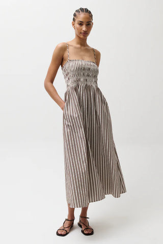 BIANCA SHIRRED BODICE DRESS