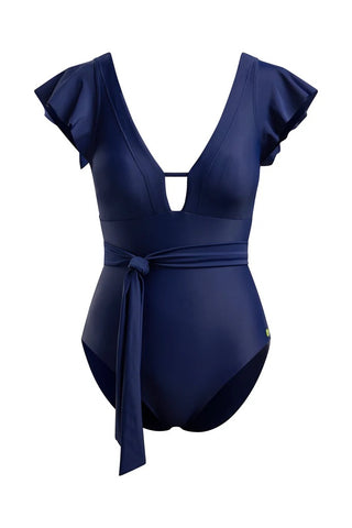 FLUTTER SLEEVE SWIMSUIT
