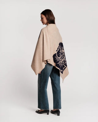 GINNY WRAP - CAMEL/NAVY