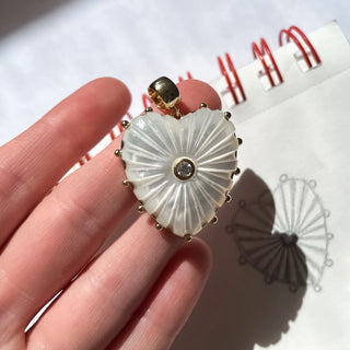 MALENE MOTHER OF PEARL BAIL CHARM