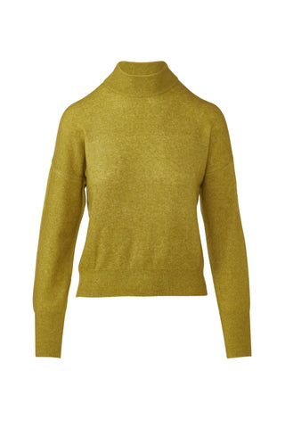 LOFTY MOCK NECK SWEATER - MOSS