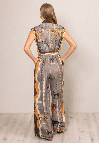 MIRAGE BELTED JUMPSUIT