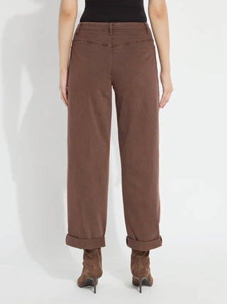 PENELOPE CURVED CUFFED DENIM