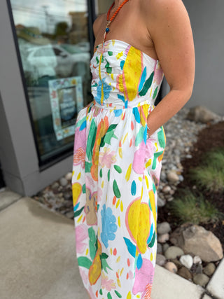 GATHERS TUBE DRESS