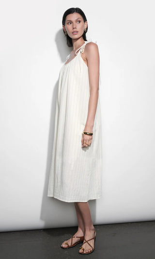 PAULINE EASY STRIPE MIDI DRESS