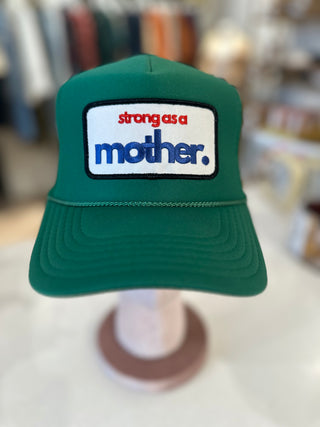 STRONG AS A MOTHER HAT- KELLY GREEN