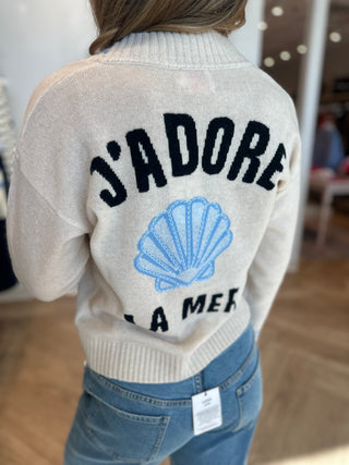 J'ADORE LA MER CARDIGAN