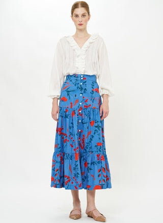 BUTTON FRONT SKIRT
