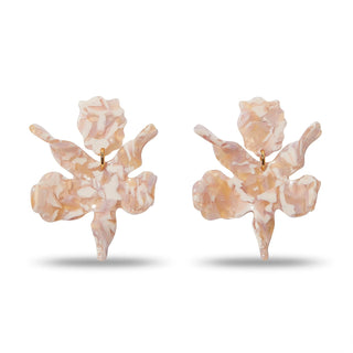 SMALL PAPER LILY EARRINGS