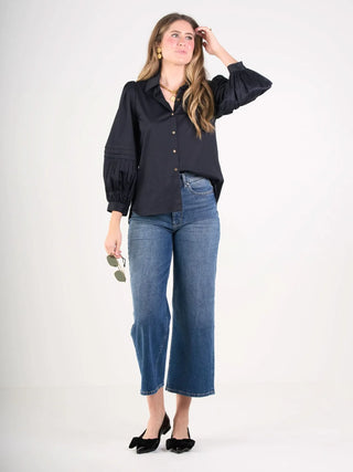 OXFORD - BLACK COTTON POPLIN