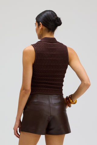 ELIJAH LEATHER SHORTS