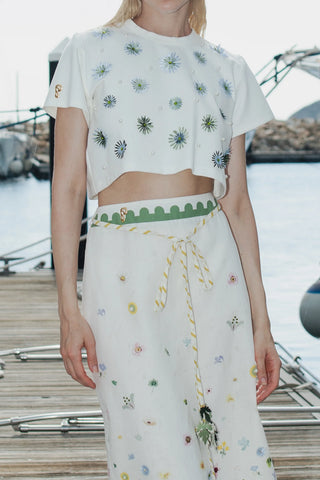 FLORAL CROPPED TOP