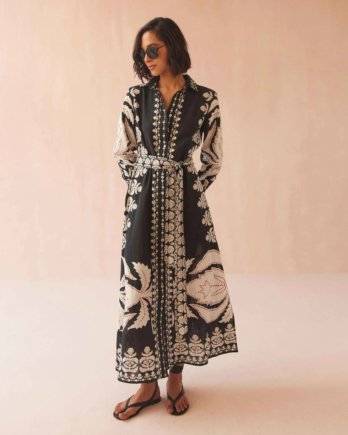 emma kate floral maxi dress Emma Bow Maxi Dress in Pink Hydrangeas M