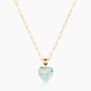 GEMMA GREEN DOT HEART BAIL CHARM