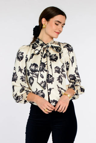 BRIT BOW BLOUSE