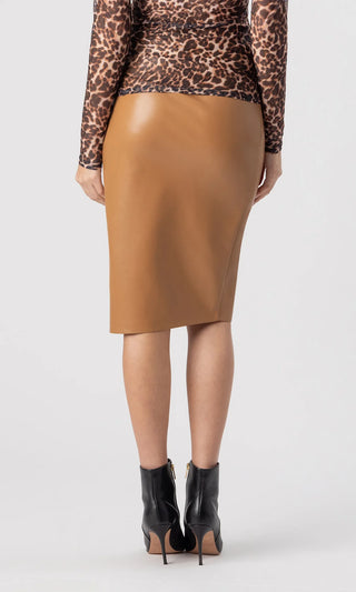 GINA VEGAN LEATHER SKIRT
