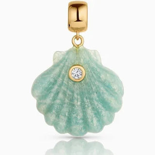 COQUILLE AMAZONITE BAIL CHARM