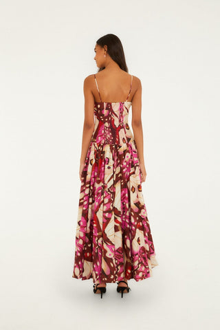 BORBOFLY RED BALOON MAXI DRESS