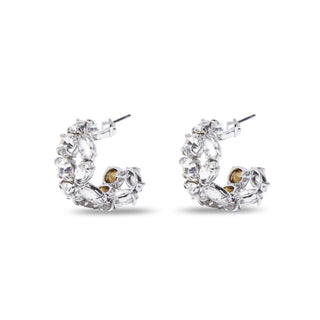 MIXED CRYSTAL DOUBLE HOOP