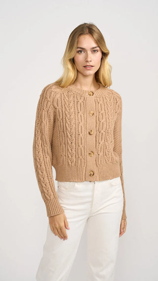 COTTON CABLE CARDI