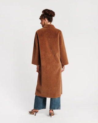 PAULETTE COAT FAUX FUR FAUX FUR CAMEL
