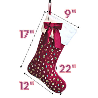CHRISTMAS BERRY PINK STOCKING