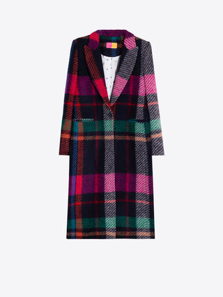 CHECK WOOL COAT
