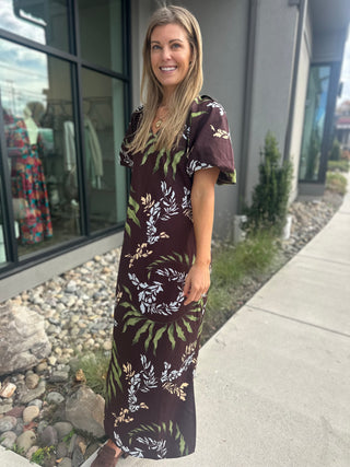 ALLIE MIDI BLACK DRESS