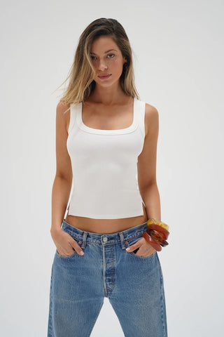 BANDED RIBBED SCOOP TANK