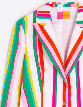 STRIPED BLAZER