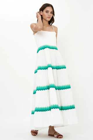 SMOCKED BACK MAXI DRESS
