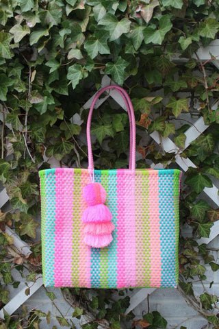RAIN PARADISE CITRON TOTE - MEDIUM